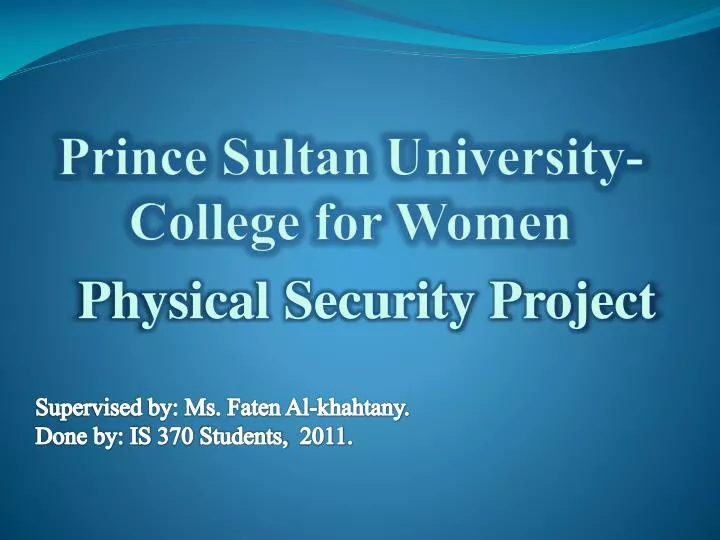prince sultan university college for women