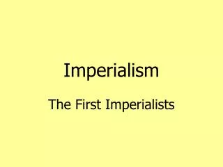 Imperialism