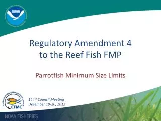 Regulatory Amendment 4 to the Reef Fish FMP