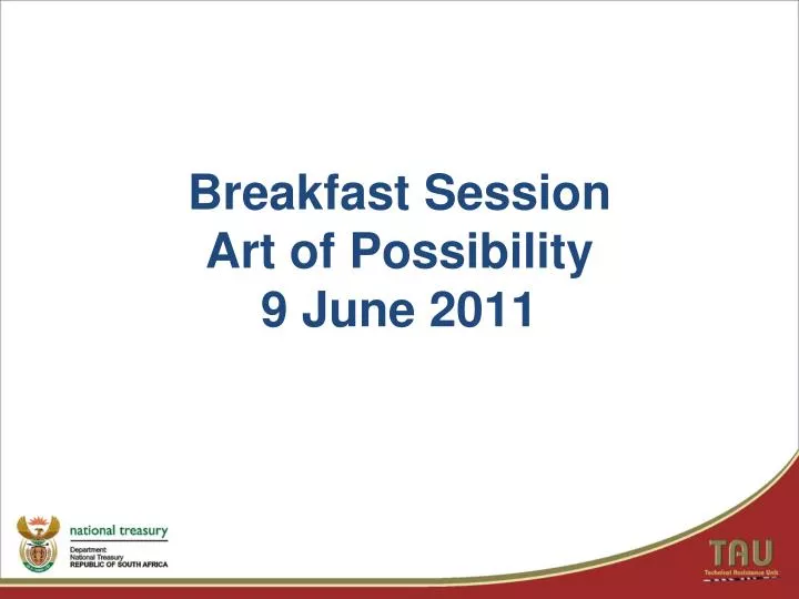 breakfast session art of possibility 9 june 2011