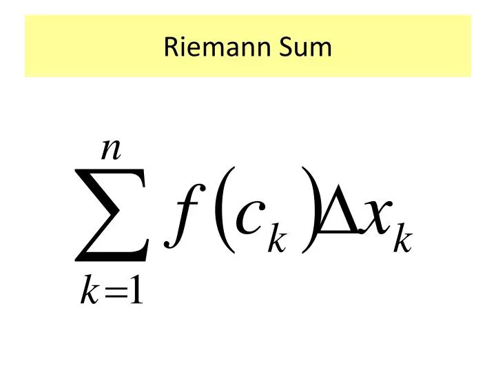 riemann sum