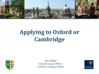 Applying to Oxford or Cambridge