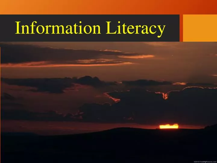 information literacy