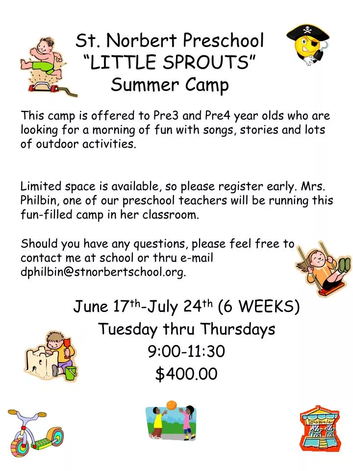 st norbert preschool little sprouts summer camp