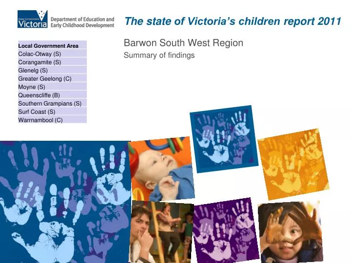 the s tate of victoria s children report 2011