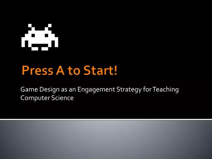 game design as an engagement strategy for teaching computer science