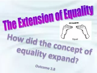 The Extension of Equality