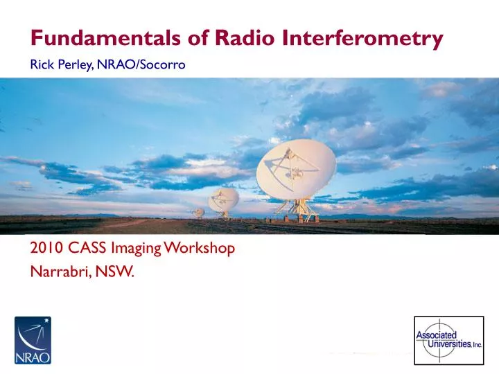 fundamentals of radio interferometry