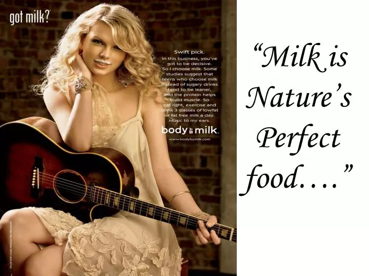 milk is nature s perfect food
