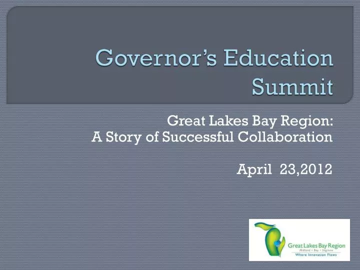 governor s education summit