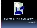 Chapter 6: The Environment - slide 1