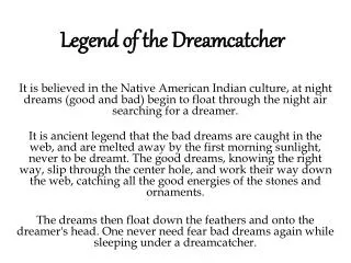 Legend of the Dreamcatcher