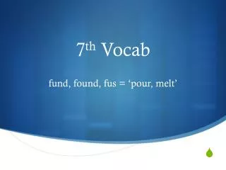 7 th Vocab