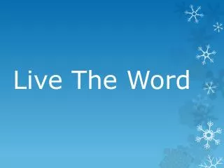 Live The Word