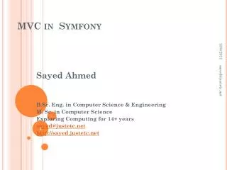 MVC in Symfony