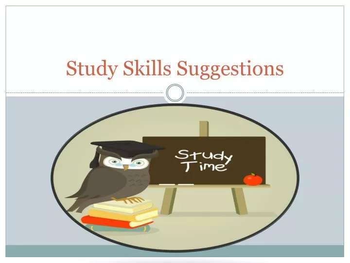 study skills suggestions