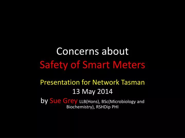 concerns about safety of smart meters