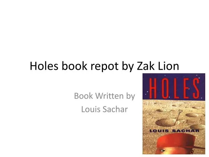 holes book repot by zak lion