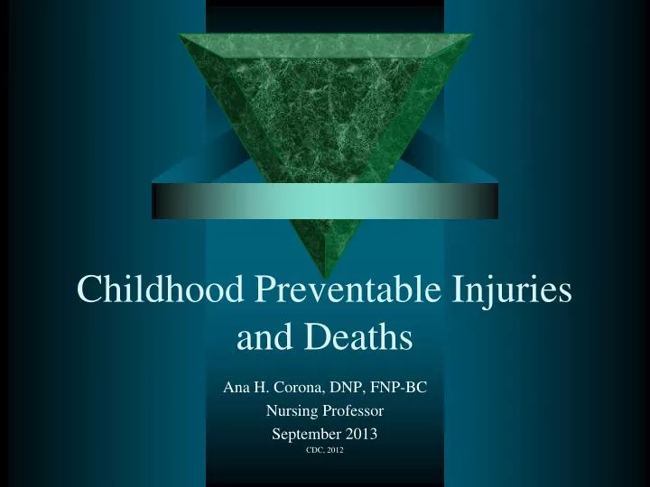 childhood preventable injuries and deaths
