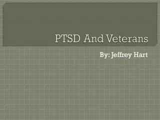 PTSD And Veterans