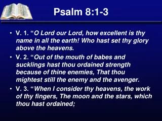 Psalm 8:1-3