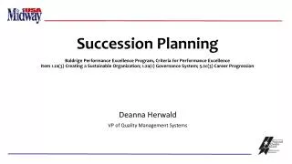 Deanna Herwald VP of Quality Management Systems