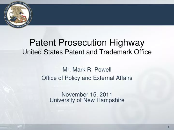 patent prosecution highway united states patent and trademark office
