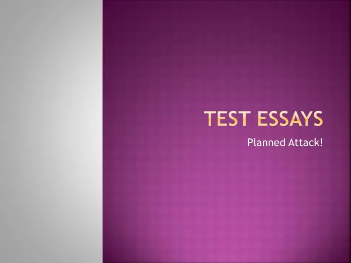 test essays