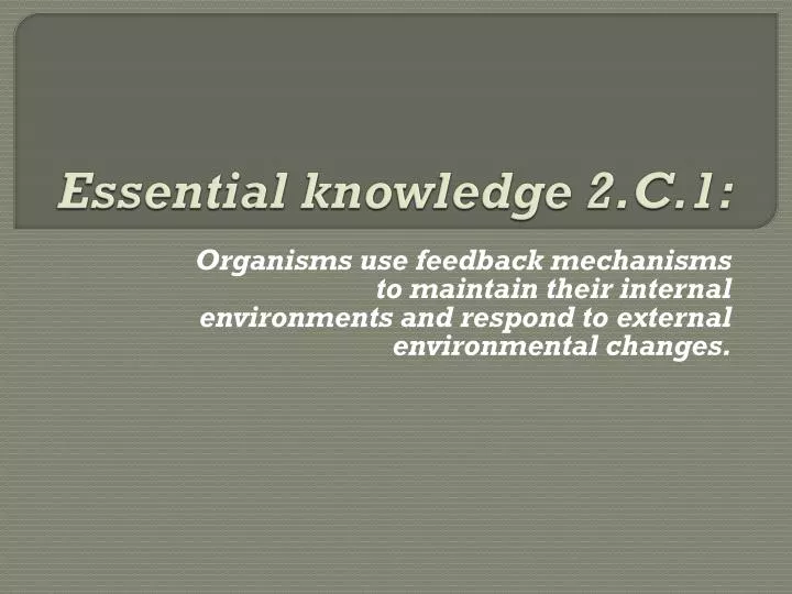 essential knowledge 2 c 1