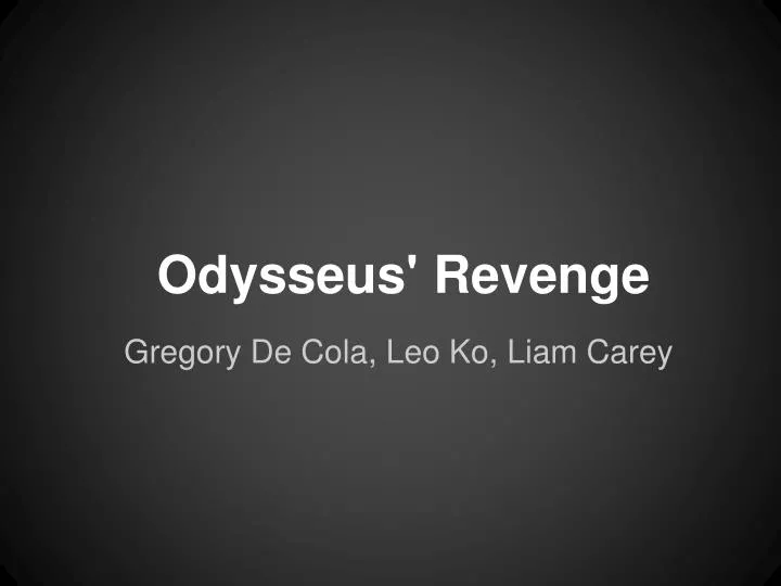odysseus revenge