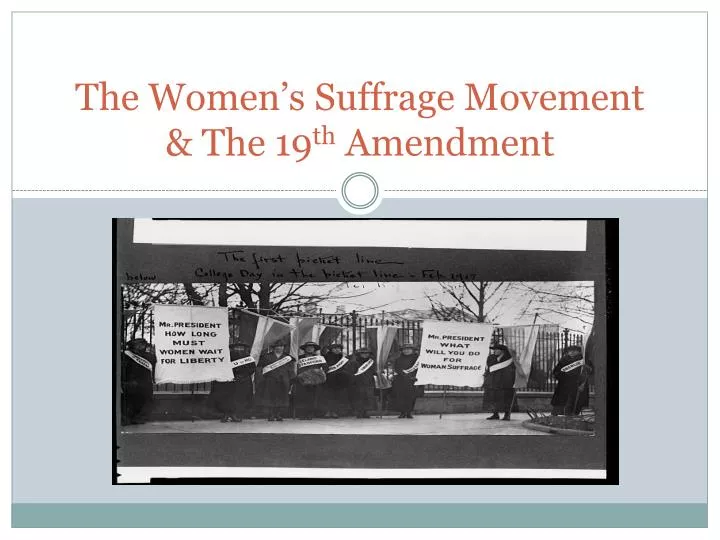 the women s suffrage movement the 19 th amendment