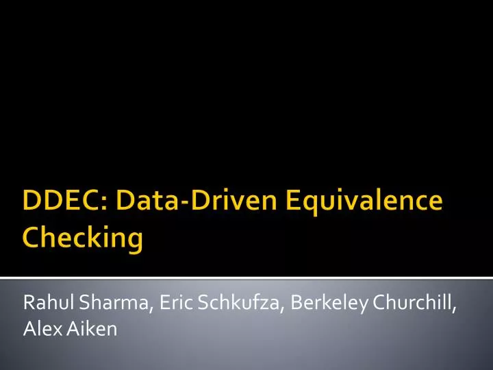 rahul sharma eric schkufza berkeley churchill alex aiken