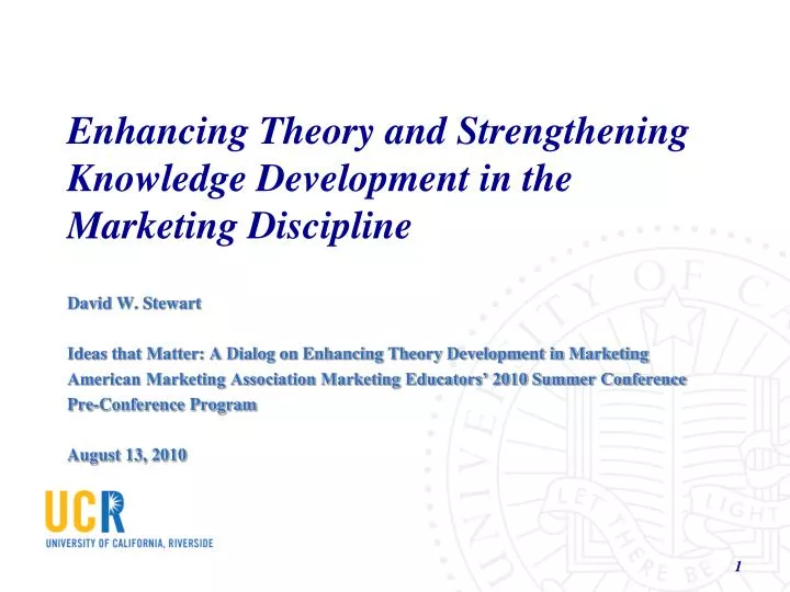 enhancing theory and strengthening knowledge development in the marketing discipline
