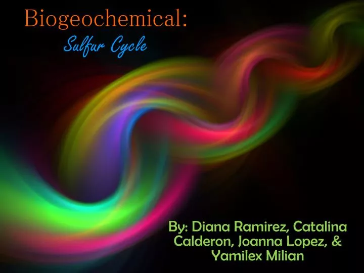 biogeochemical sulfur cycle