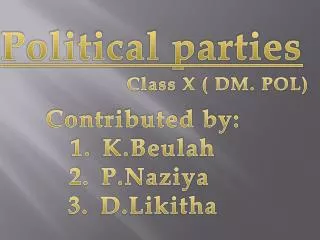 Political parties