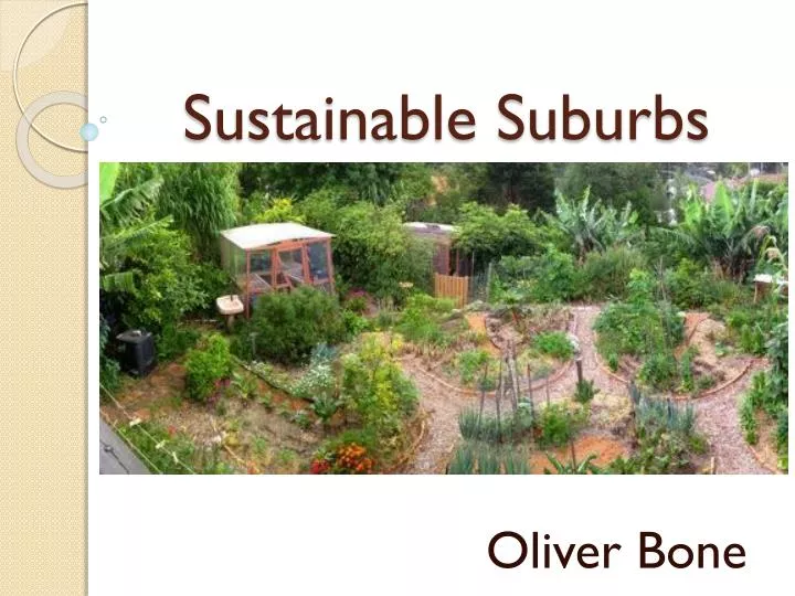 sustainable suburbs