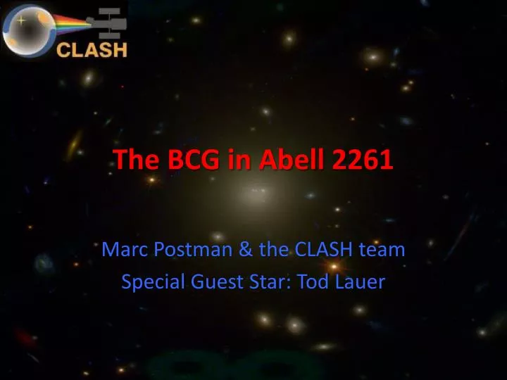 the bcg in abell 2261