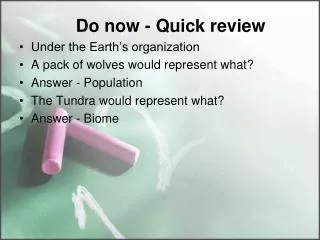 Do now - Quick review