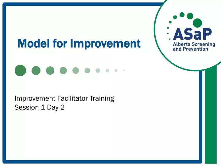 model for improvement