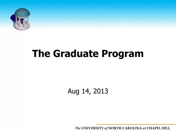 the graduate program