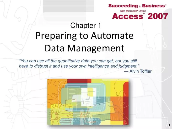 preparing to automate data management