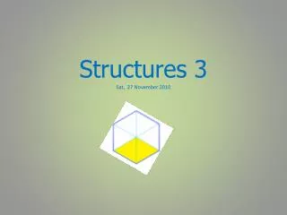 structures 3 sat 27 november 2010