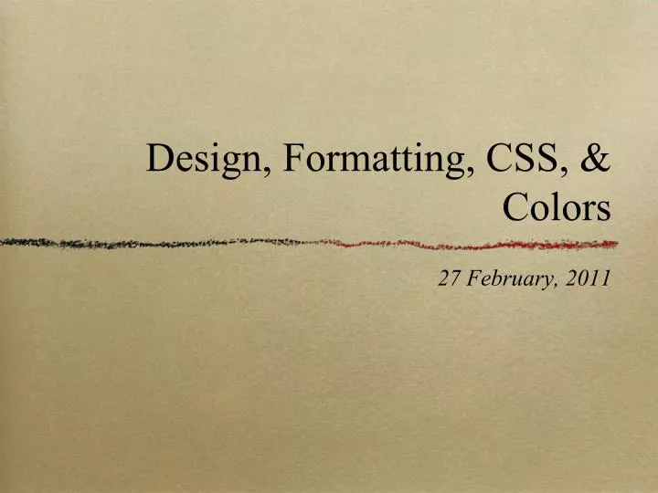design formatting css colors