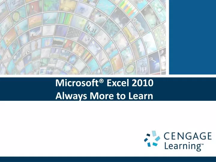 microsoft excel 2010 always more to learn