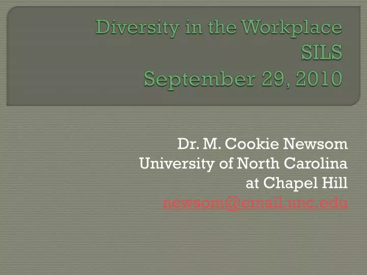 diversity in the workplace sils september 29 2010
