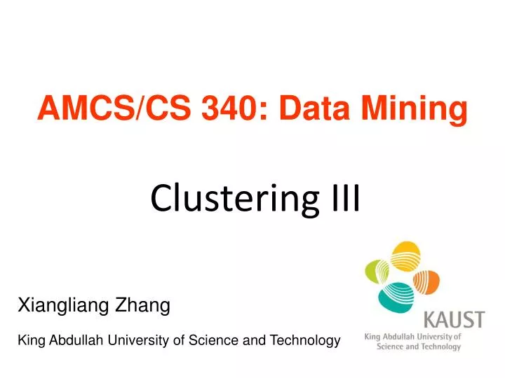 clustering iii