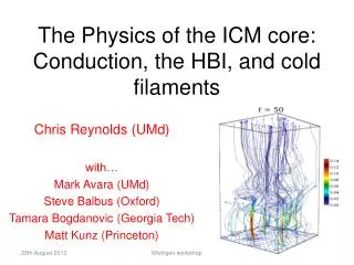 The Physics of the ICM core: Conduction, the HBI, and cold filaments