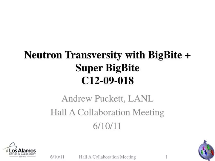 neutron transversity with bigbite super bigbite c12 09 018