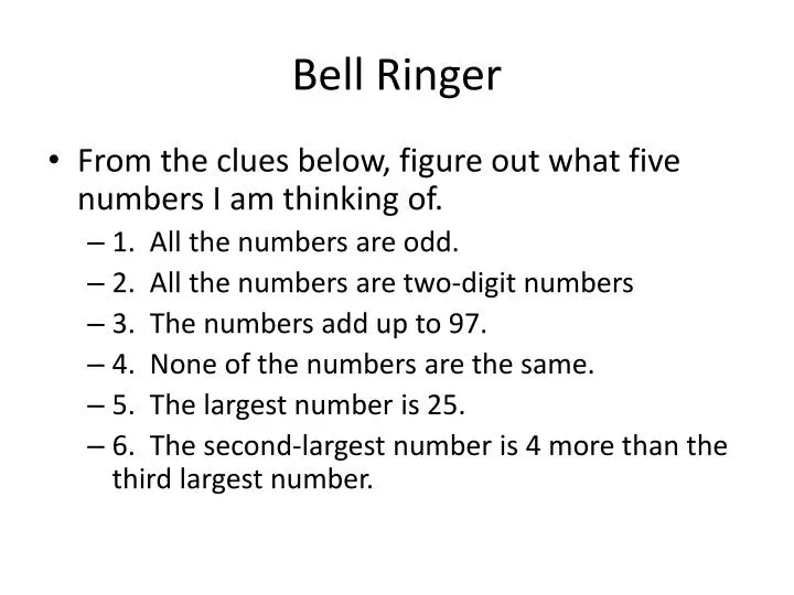 bell ringer