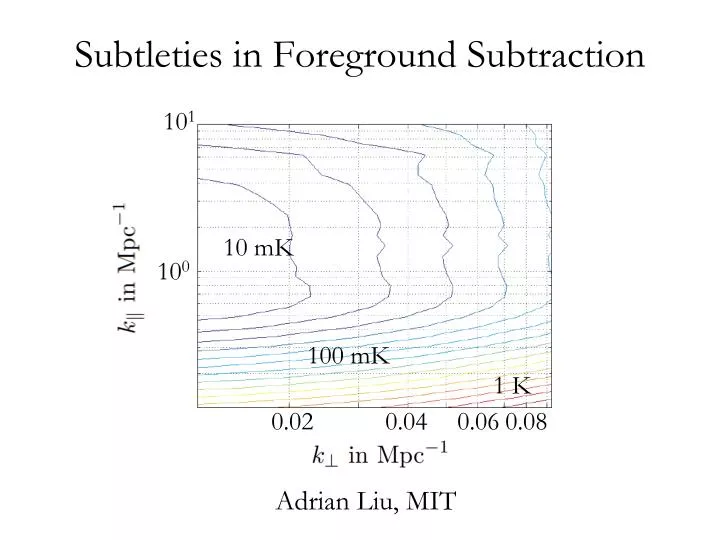 subtleties in foreground subtraction